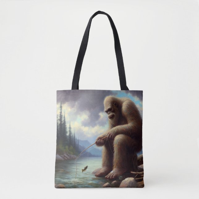 Bigfoot Fischen Tasche (Vorderseite)