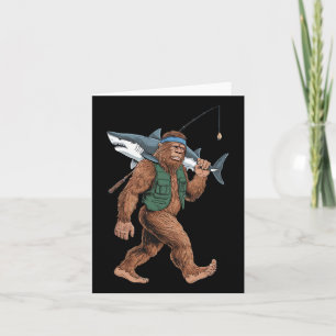 Bigfoot Fisherman Shirt - Funny Sasquatch with Sha Karte