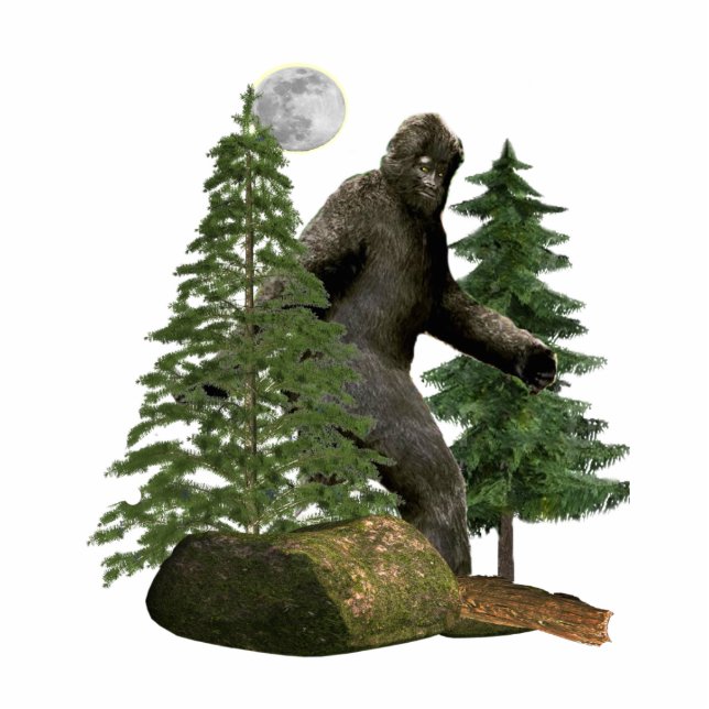 Bigfoot Fotoskulptur Schlüsselanhänger (Vorne)