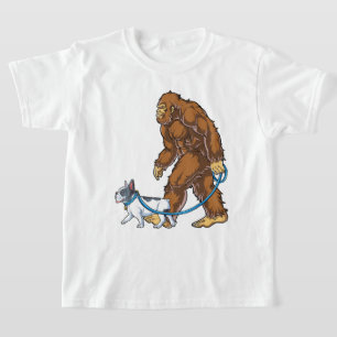 Bigfoot French Bulldog Dog Walk Funny Sasquatch T-Shirt
