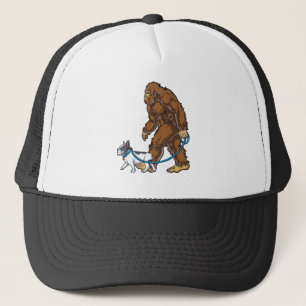 Bigfoot French Bulldog Shirt for Men Women Boys Truckerkappe