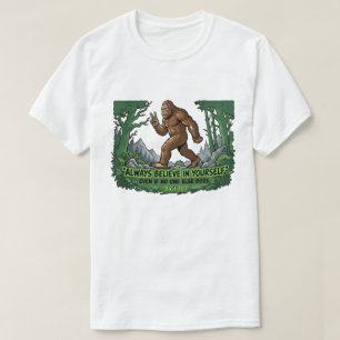 Bigfoot Frieden Glaube An Dich Selbst Lustiger Sas T-Shirt