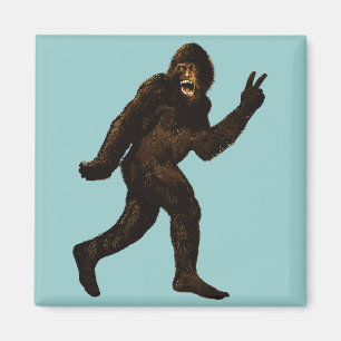 Bigfoot-Friedenszeichen Magnet