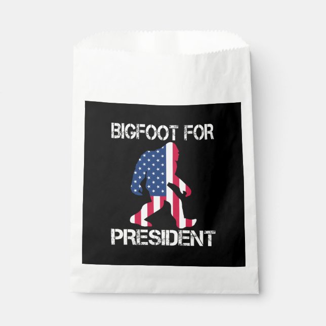 Bigfoot für Präsident Funny Bigfoot Geschenktütchen (Vorderseite)