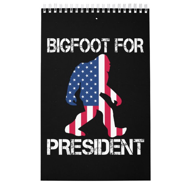 Bigfoot für Präsident Funny Bigfoot Kalender (Titelbild)