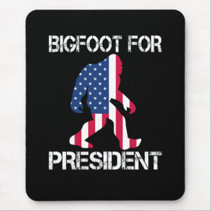 Bigfoot für Präsident Funny Bigfoot Mousepad