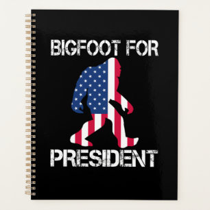 Bigfoot für Präsident Funny Bigfoot Planer
