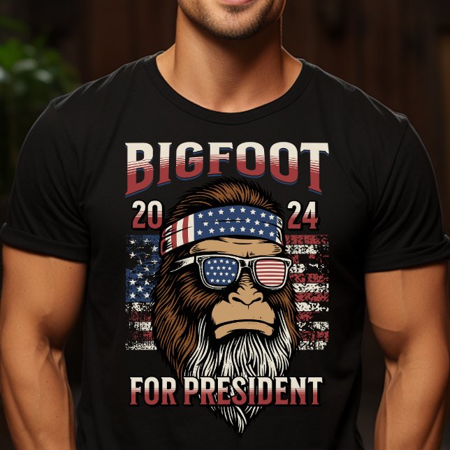 Bigfoot für Präsident Funny T-Shirt (Bigfoot for President Funny Political T-shirt)