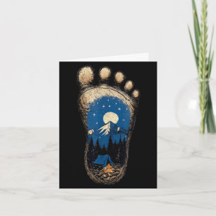 Bigfoot Fußabdruck Camping Berg Sasquatch Karte