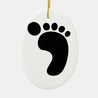 Bigfoot Fußabdruck Sasquatch Keramik Ornament