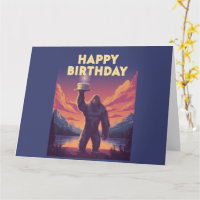 BigFoot Geburtstag Kryptozoologie Kunst