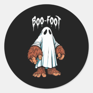 Bigfoot-Geisterkostüm Halloween Boo-Foot Sasquatch Runder Aufkleber