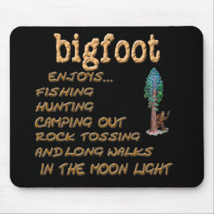 Bigfoot genießt mousepad