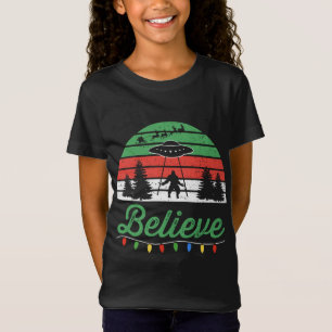 Bigfoot Glauben UFO Außerirdischen Santa Claus Rei T-Shirt