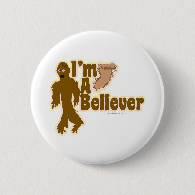 Bigfoot-Gläubiger Button (Vorderseite)