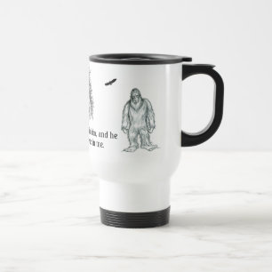 Bigfoot glaubt an mich reisebecher