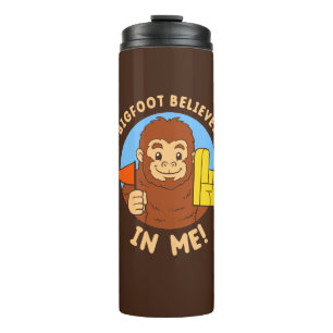 Bigfoot glaubt an mich thermosbecher
