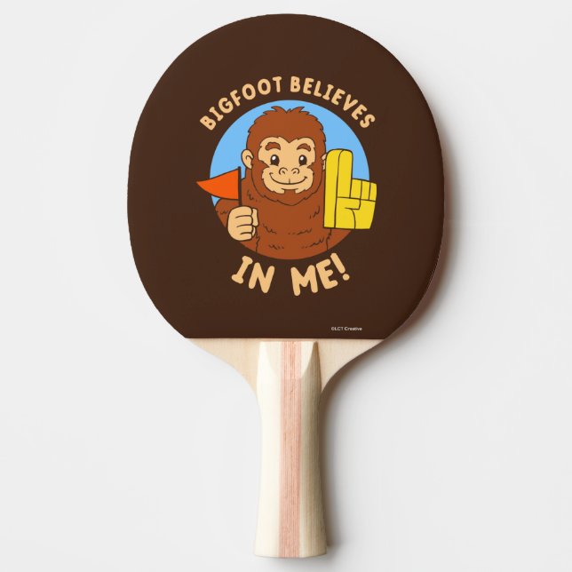 Bigfoot glaubt an mich tischtennis schläger (Vorderseite)