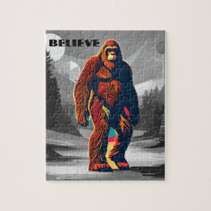 Bigfoot Glauver farbenfrohe Sasquatch Motivation