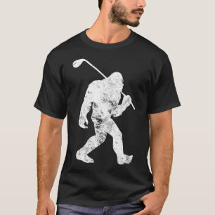 Bigfoot Golf Golfer Vintage Sasquatch Lustige Männ T-Shirt