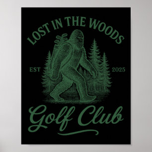 Bigfoot Golfspielen Sasquatch Golf für Damen und H Poster