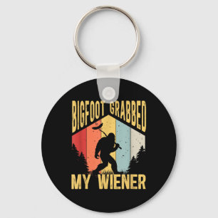 Bigfoot Grabbed Meine Dackel Funny Grillen Sasquat Schlüsselanhänger