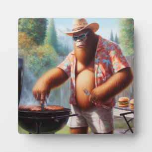 Bigfoot grillt Burger Fotoplatte