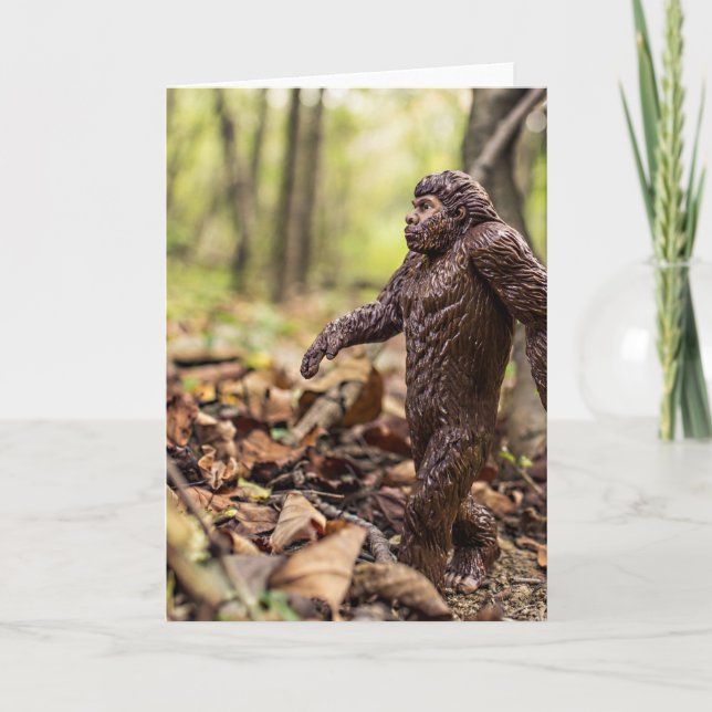 Bigfoot-Gruß-Karte | Sasquatch Karte (Vorderseite)