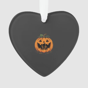 Bigfoot Halloween-Kürbis-Silhouette Design_1 Ornament