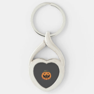 Bigfoot Halloween-Kürbis-Silhouette Design_1 Schlüsselanhänger