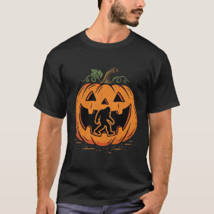 Bigfoot Halloween-Kürbis-Silhouette Design_1 T-Shirt