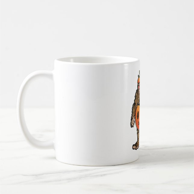 Bigfoot Halloween Pumphalloween Kaffeetasse (Links)