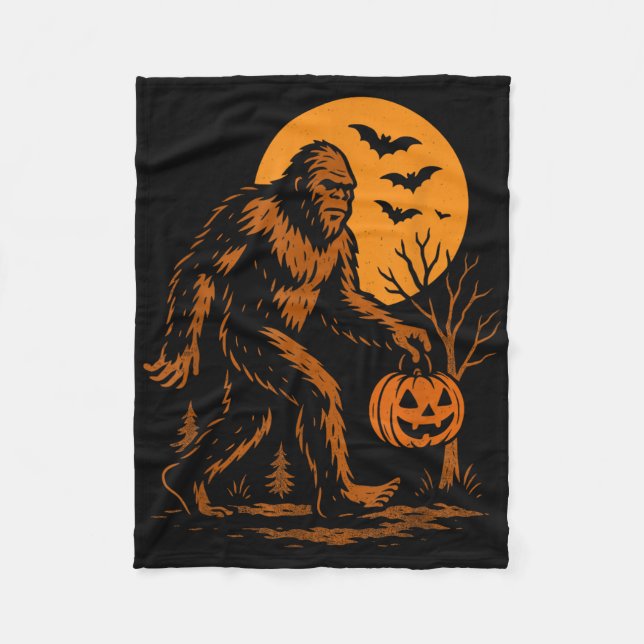 Bigfoot Halloween Sasquatch  Fleecedecke (Vorderseite)