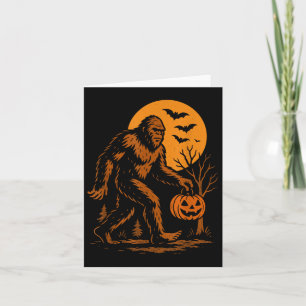 Bigfoot Halloween Sasquatch Karte