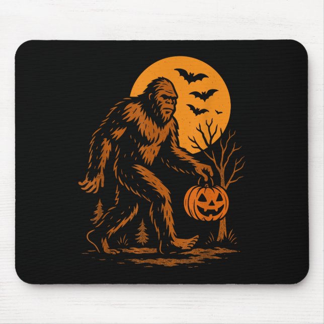 Bigfoot Halloween Sasquatch  Mousepad (Vorne)