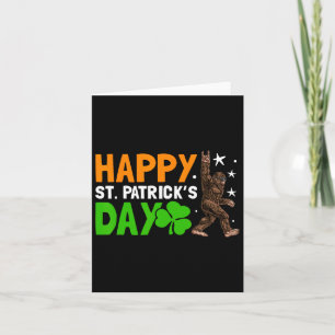 Bigfoot Happy St Patricks Day Shirt Funny Green Sa Karte