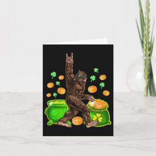 Bigfoot Happy St Patricks Day Shirt Funny Green Sa Karte