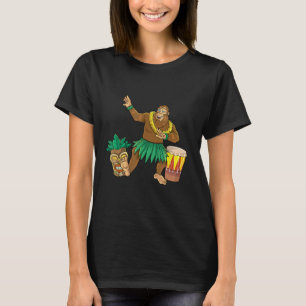 Bigfoot Hawaiian Hawaii Hula tancing Aloha Beach S T-Shirt