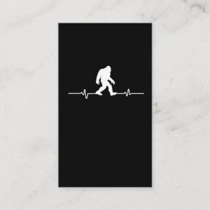  Bigfoot Heartbeat Spaß Funny Sasquatsch Fan Visitenkarte