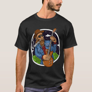 Bigfoot Heavy Metal Gitarrist Kurzarm T-Shirt