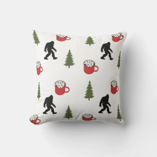 Bigfoot, heiße Kakao, Pine Tree, im Freien Kissen