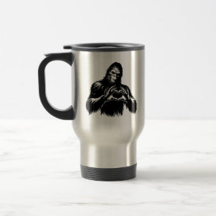 Bigfoot Herz Hände Reisebecher