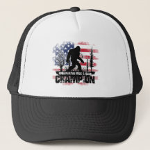 Bigfoot Hide and Seek Champion American Flag
