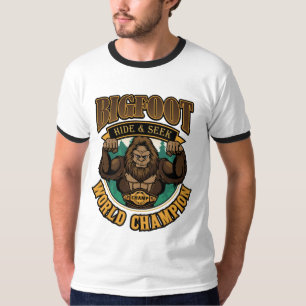 Bigfoot Hide & Seek Champion Men's Ringer T - Shir T-Shirt