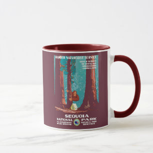 Bigfoot Hiding Sequoia Nationalpark 1938 Poster Tasse