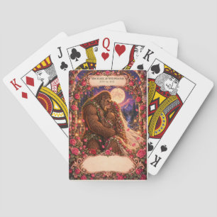 Bigfoot-Hochzeitsgästebuch-Unterschriftendeck Spielkarten