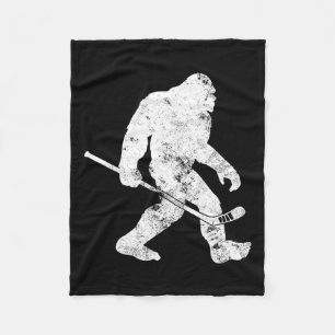 Bigfoot Hockey Vintag Sasquatch Funny Men G Fleecedecke