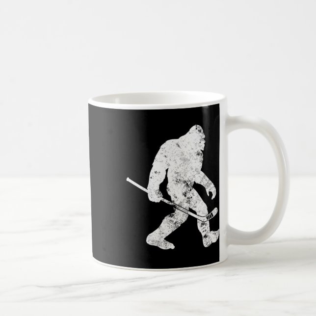 Bigfoot Hockey Vintag Sasquatch Funny Men G Kaffeetasse (Rechts)
