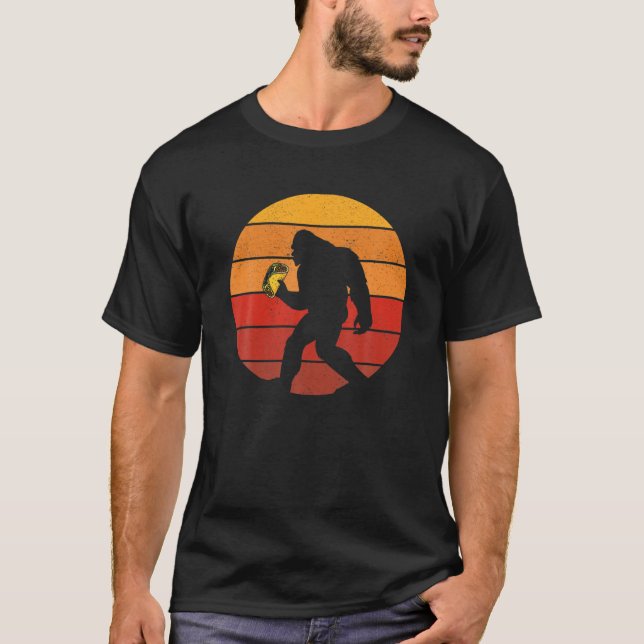 Bigfoot Holding A Taco Funny Lugano Festival - Mar T-Shirt (Vorderseite)