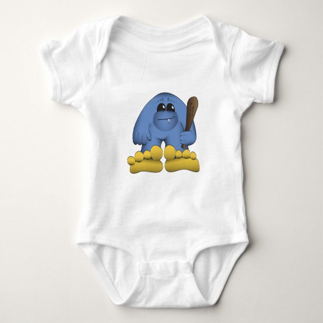 Bigfoot Holding Club Baby Strampler (Vorderseite)